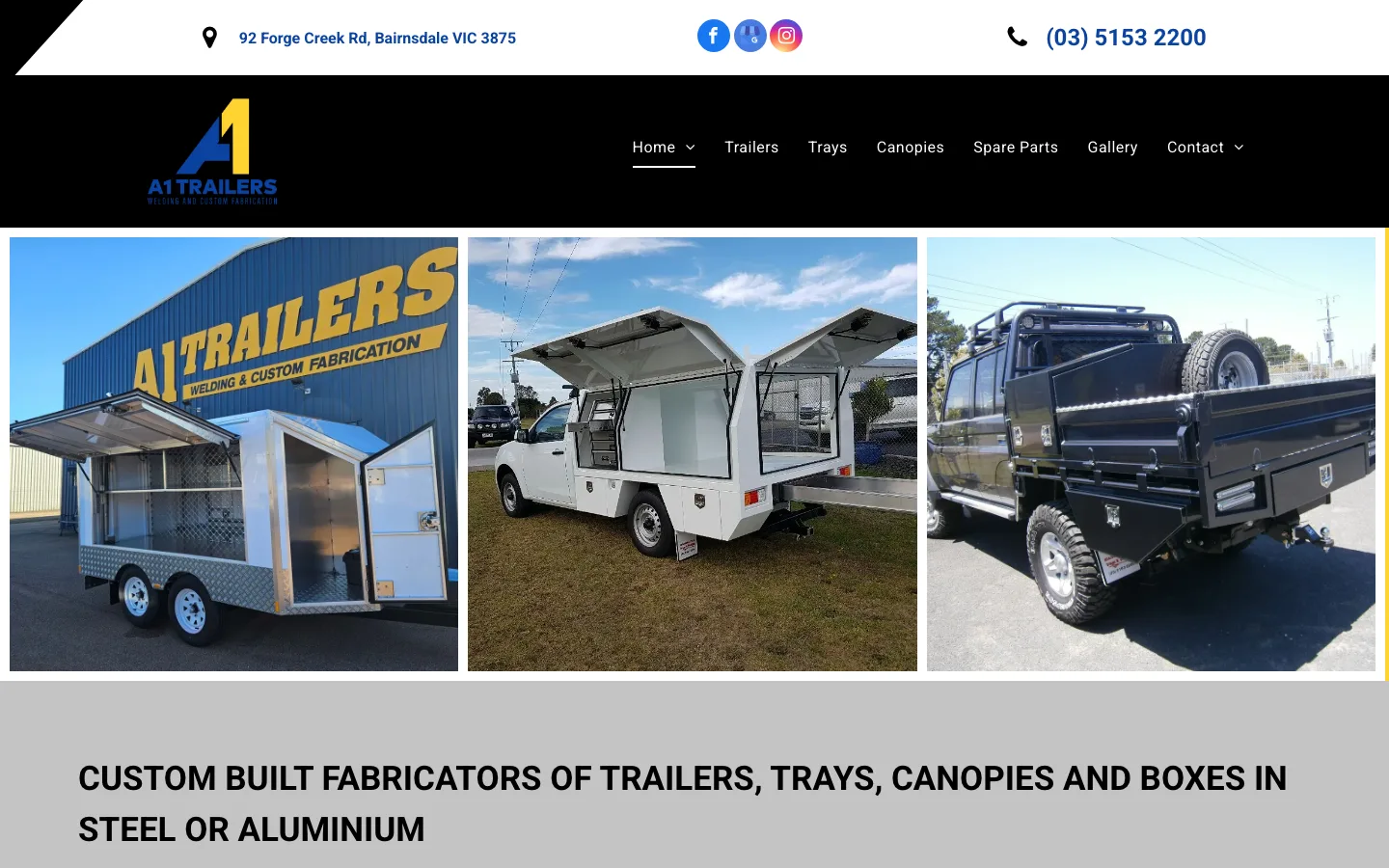 A1 Trailers & Bairnsdale Trays & Welding