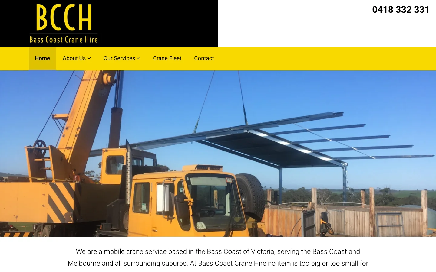 Bass Coast Crane Hire