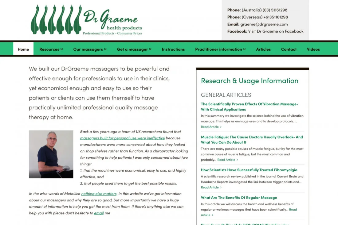 Dr Graeme Health Products & Massagers