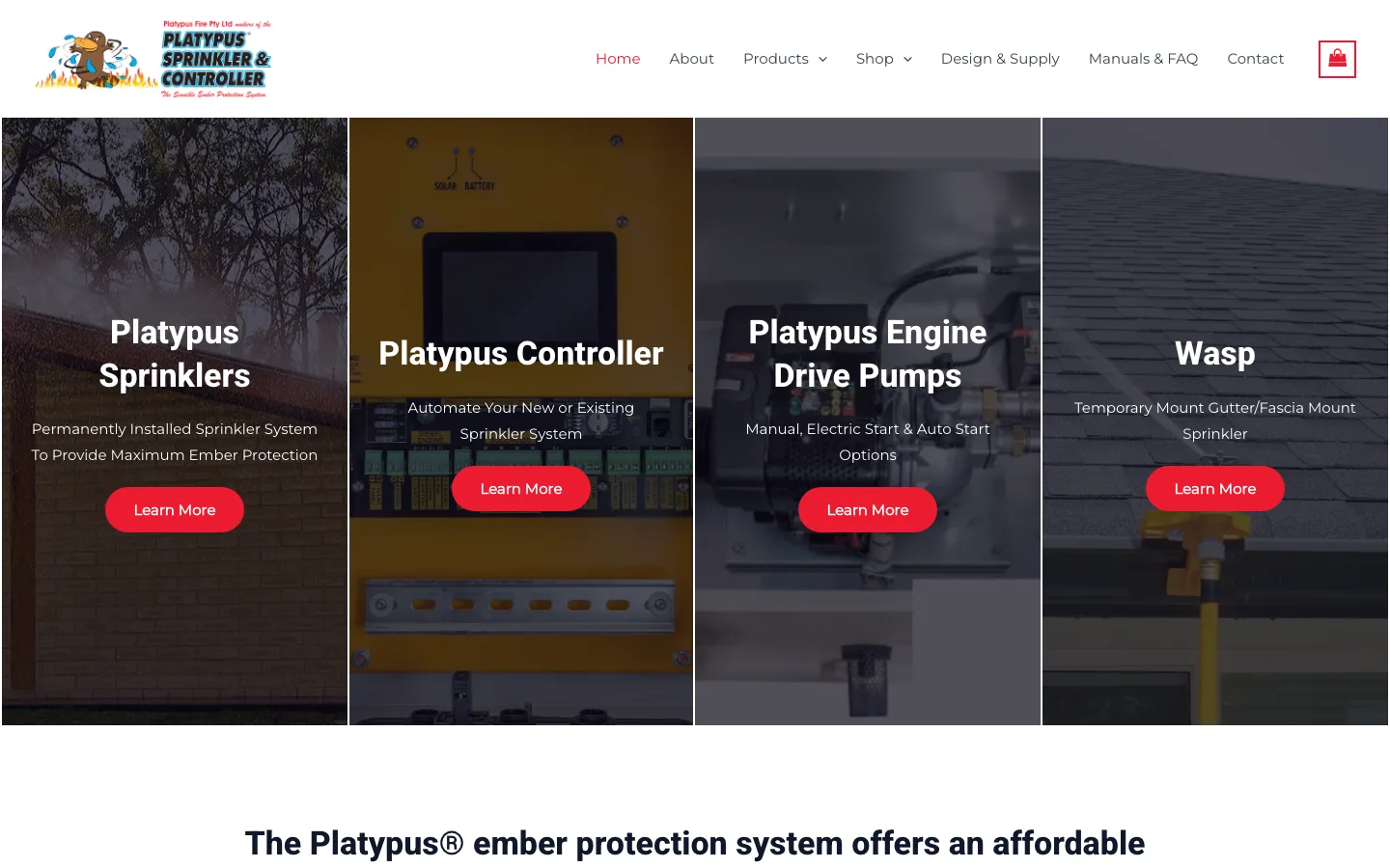 Ember Protection Sprinkler System