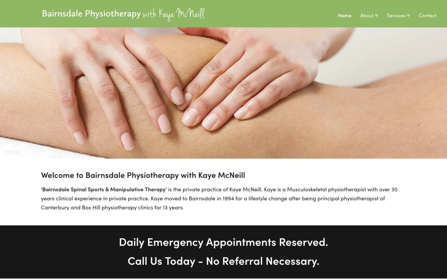 Kaye McNeill Physiotherapist