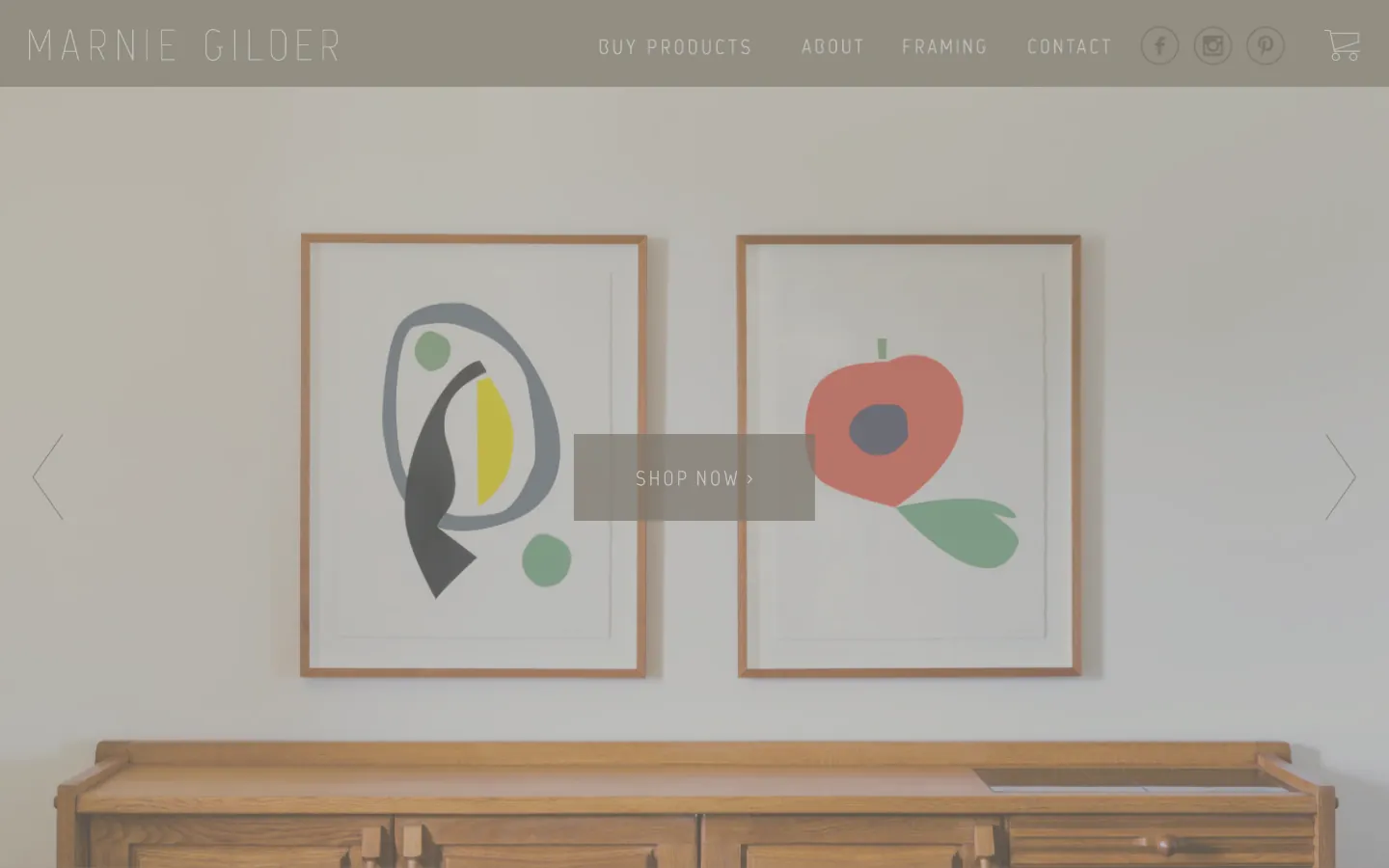 Marnie Gilder Art - an online shop we built